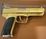 1:2 Scale German Army Heckler & Koch HK USP 9MM Toy Pistol Collectible Gun Gold
