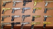 1:2 Scale One Of Everything Alloy Army Collection 20 Metal Guns Detailed Heavy